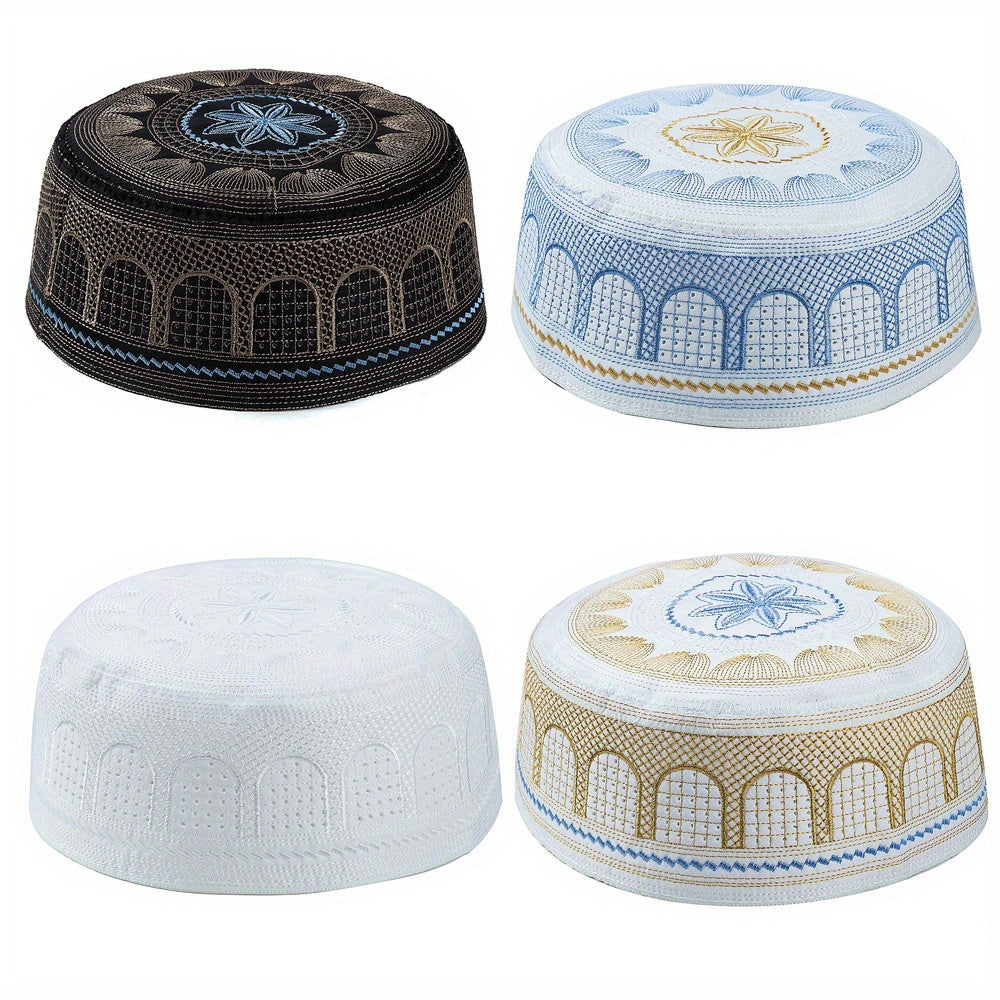 Embroidered Islamic Men's Repatriation Hat - Religious Hat