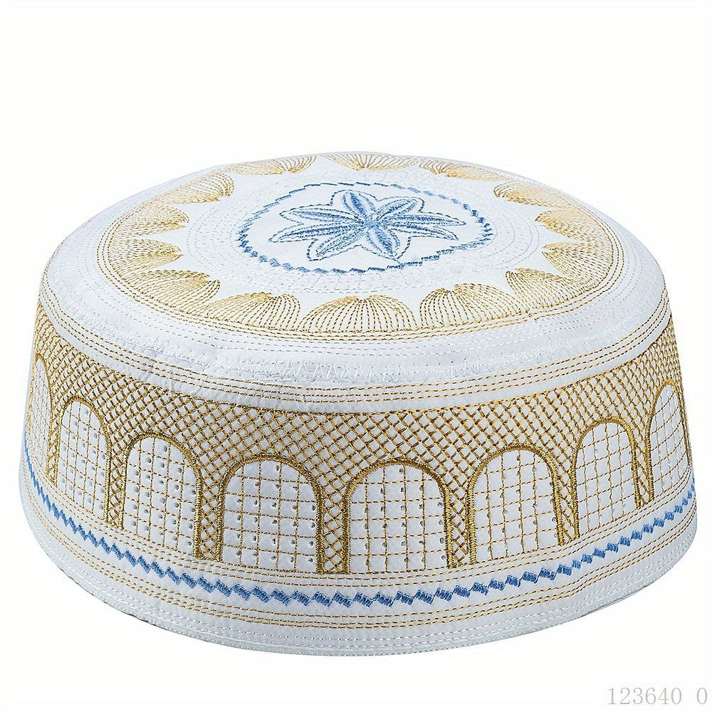 Embroidered Islamic Men's Repatriation Hat - Religious Hat