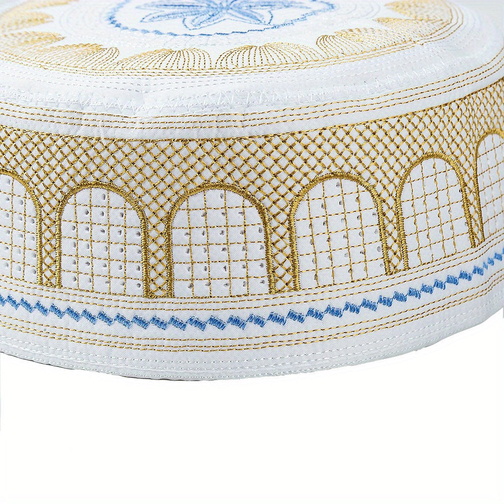 Embroidered Islamic Men's Repatriation Hat - Religious Hat