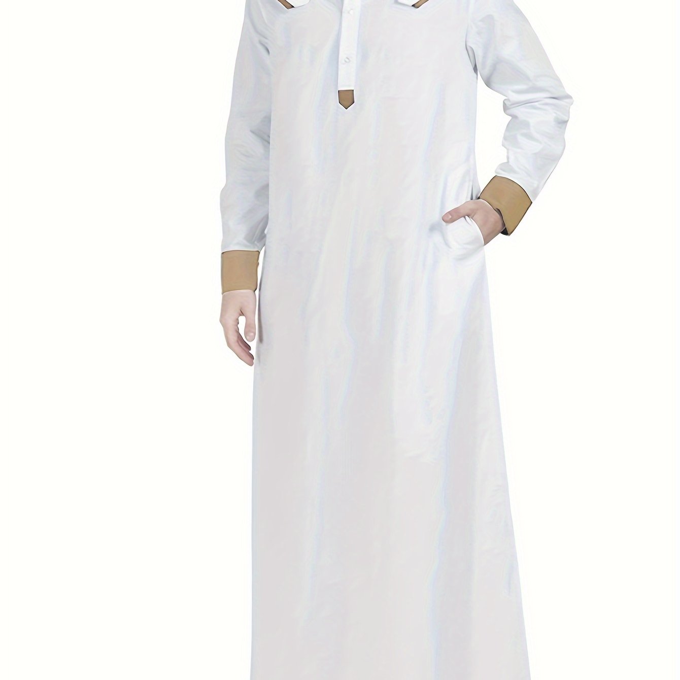 Colorful Patchwork Middle Eastern Djellaba for Men in Dubai Style Clothing