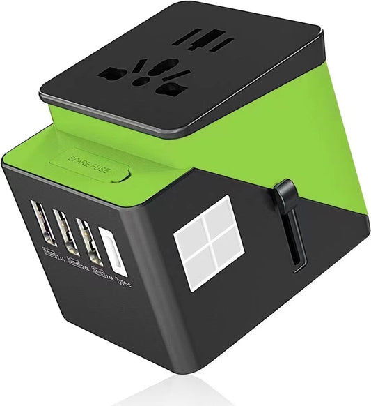 3 USB + 1 Typc C Universal Power Adapter