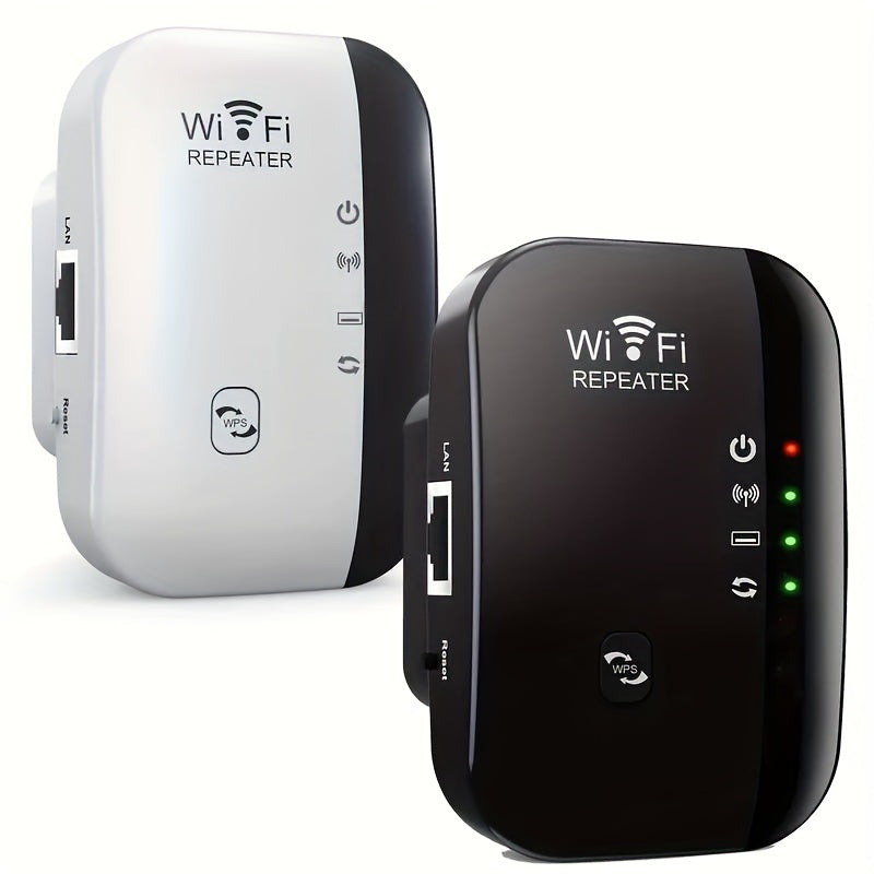 5000sq.ft Long Range WiFi Extender 5000sq.ft WiFi Extender Signal Booster - Long Range Amplifier With Ethernet Port, 1-Key Setup, Access Point, Alexa Compatible - Wireless Internet Repeater For 50 Devices, Easy Network Expans